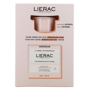 Lierac Coffret  ARKESKIN - Crème Anti-Age Ménopause Jour - 1 pot 50 ml + 1 recharge 50 ml