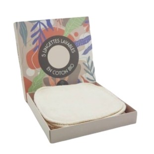 Nildor Lingettes lavables en coton Bio (x5)
