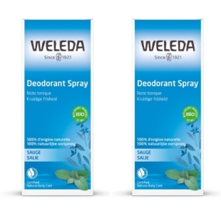 WELEDA Déodorant Spray à la Sauge Lot 2x100 ml