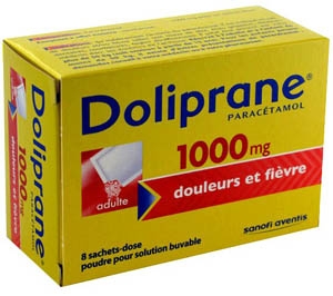 DOLIPRANE - Paracétamol 1000 mg Enfants et Adultes (dès 50 kg) - 8 Sachets