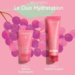 CAUDALIE Coffret Noel VinoHydra Duo Hydratation Crème 60 ml + Gelée 30 ml