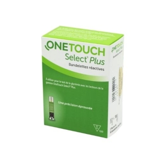 ONE TOUCH SELECT PLUS 100 Bandelettes - Mesure glycémie