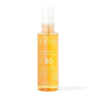 La Rosée Huile Solaire à l'Huile Abricot Bio SPF30 150 ml
