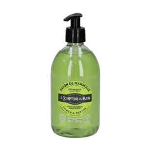 Le Comptoir du Bain - Savon liquide de Marseille Citron Menthe (500ml)