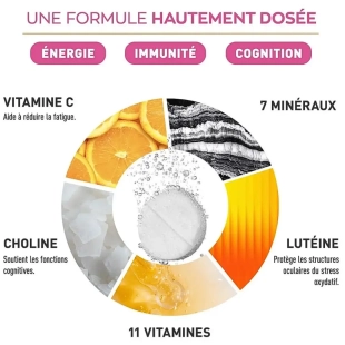 GRANIONS Multivitamines Vitamine C 1000 mg, 17 comprimés effervescents goût cassis