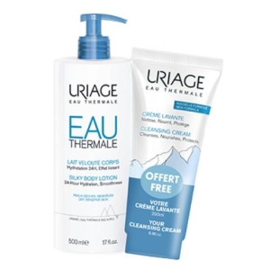 URIAGE -  Lait Corps Velouté + Crème Lavante OFFERTE - 500ml +200ml