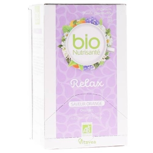 NUTRISANTE BIO - Infusion Relax - Saveur Orange - 20 Sachets