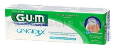 GUM GINGIDEX dentifrice tube de 75 ml (référence 1755)