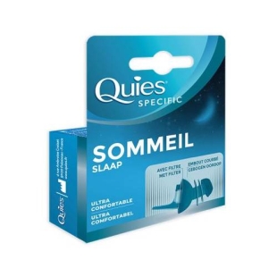 QUIES Specific - Sommeil Protection Auditive - 1 Paire Réutilisable