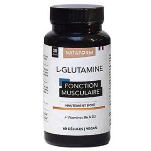 NAT & FORM - L-Glutamine 1000mg - 60 gélules