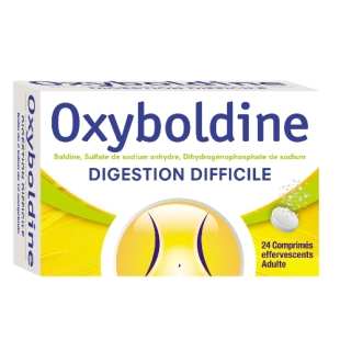 OXYBOLDINE Digestion Difficile - 24 Comprimés Effervescents