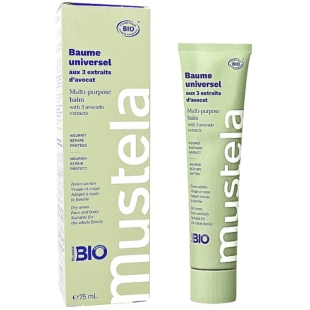 Mustela Baume Universel BIO aux 3 extraits d’avocat 75 ml hydratant multi-usage bébé et famille