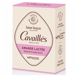 CAVAILLES - Savons Surgras Solide Amande Lactée - 200g