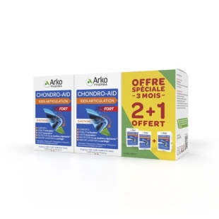 ARKOPHARMA - Chondro Aid 100% Articulations - 2 x 60 gélules + 60 gélules offerte