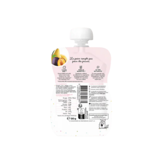 POPOTE  - Compote Prunes & Poires 100% Bio Dès 4 mois - Gourde 120g