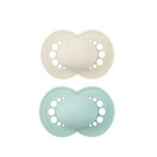 MAM Sucettes Original symétriques couleur unie nature 6 mois+ (x2)