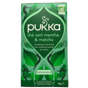 PUKKA - Thé vert menthe et Matcha - 20 sachets