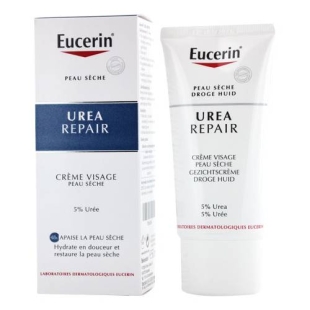 EUCERIN Crème Visage Emolliente 5% Urée Tube 50ml 