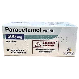 VIATRIS - Paracétamol 500 mg -  16 Comprimés Effervescents