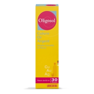OLIGOSOL - Cuivre Or Argent (Cu Au Ag) - Flacon 30 doses