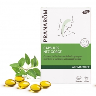Capsules origan gorge voies respiratoires hiver confort respiratoire naturel huiles essentielles