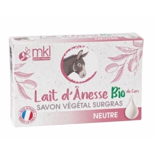 MKL Green Nature Savon Végétal Surgras Lait d'Ânesse Bio Neutre 100 g