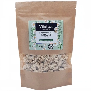 VITAFLOR Camomille Romaine Fleurs 30 g – fleurs pour tisane et confort digestif