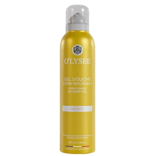O'lysée Gel Douche Extra Moussant Monoï 200 ml mousse onctueuse parfum solaire et exotique au monoï