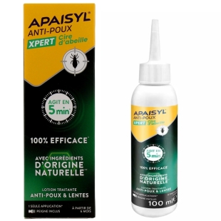 APAISYL - Xpert Cire D'abeille Lotion Anti-Poux et lentes