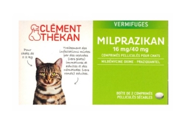 CLEMENT THEKAN Milprazikan 16mg/40mg Vermifuge CHAT