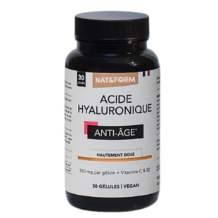 NAT & FORM -  Acide Hyaluronique Peau et Tonus - 30 gélules