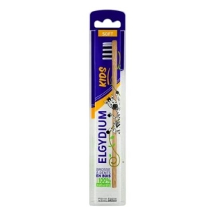ELGYDIUM Kids Brosse à Dents en Bois Soft