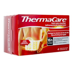 THERMACARE 16H Patch Auto-chauffant Bas du Dos (X4 patchs)