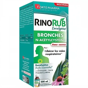 FORTE PHARMA Rinorub NAC solution buvable bronches 200 ml sans sucres