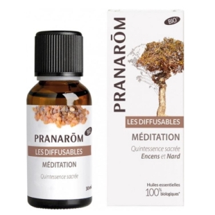 synergie meditation bio diffusion nard himalaya encens oliban patchouli lime orange douce relaxation recentrage zen