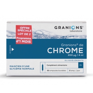 GRANIONS de CHROME - Lot 2x30 Ampoules