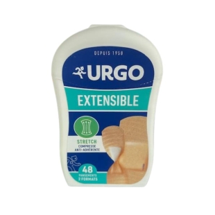 URGO - Pansements Extensibles Adhésifs Antiseptiques - 48 pansements