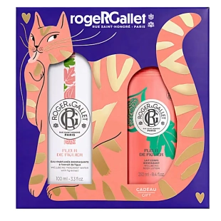ROGER & GALLET Coffret Noël Fleur de Figuier Eau Parfumée 100 ml + Lait Corps 250 ml