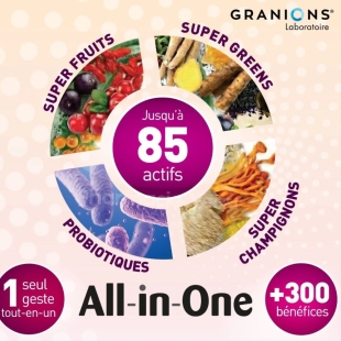 GRANIONS - All-in-One Routine Beauté et Anti-âge - Poudre à diluer 166 gr