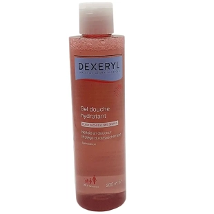 DEXERYL - Gel Douche Hydratant Sans Savon - Peaux Sèches à Très Sèches pour toute la famille 200 ml