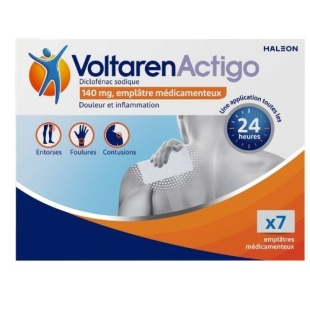 VOLTAREN - Actigo Emplâtre Médicamenteux 140 mg - 7 Emplâtres