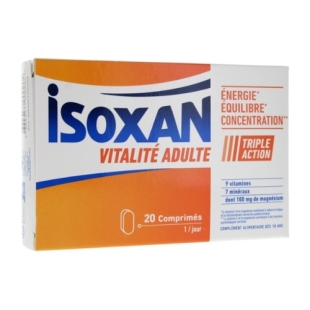 Isoxan Vitalité Adulte 20 comprimés