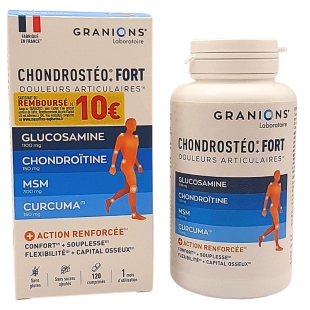 GRANIONS - Chondrostéo + Fort Douleurs Articulaires - 120 comprimés