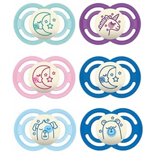 MAM Sucette PERFECT NUIT 6MOIS+ (lot de 2 sucettes)