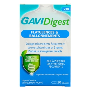 GAVIDigest - Flatulences & Ballonnements - 30 gélules