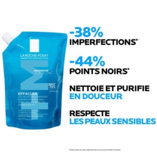 LA ROCHE POSAY - Recharge EFFACLAR Gel Moussant Purifiant Peaux grasses - 400 ml