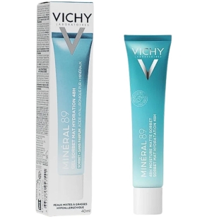 VICHY - Minéral 89 Gel Sorbet Mat Hydratation 48H Acide hyaluronique pur + Minéraux - 40 ml