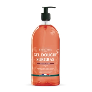 BEAUTERRA - Gel Douche Surgras Parfum Ambre - 1L