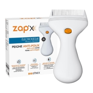 peigne anti poux electrique zapx biosynex lentes traitement cheveux sans produit efficace