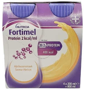 FORTIMEL - Protein 20,2 gr Abricot - 4 x 200 ml